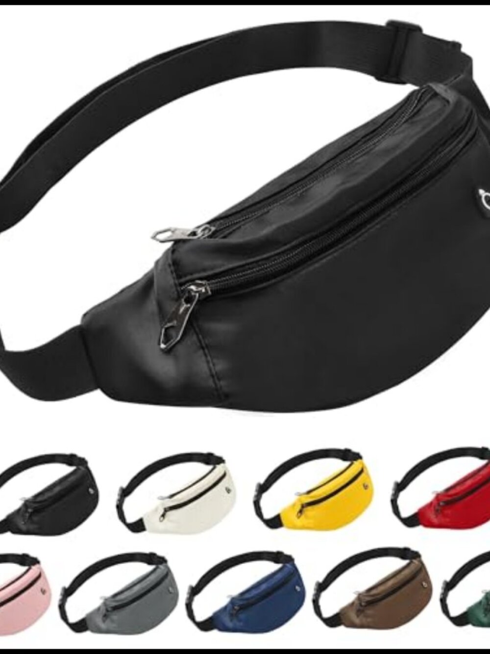 Water Resistant Polyester Waist Pack Running Crossbody Bag